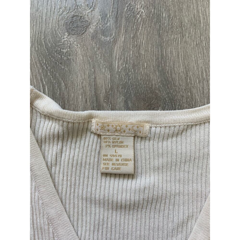 Women’s Rib Button Front Top - Picture 2 of 4